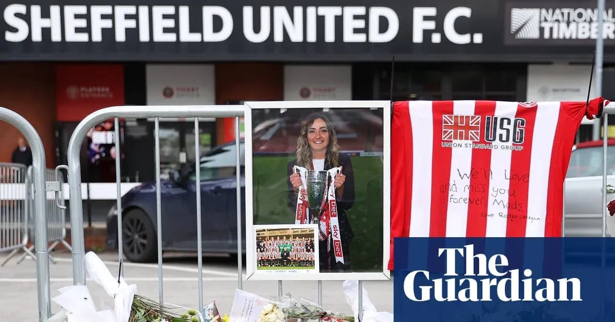 Memorial for player outside Sheffield United F.C. stadium