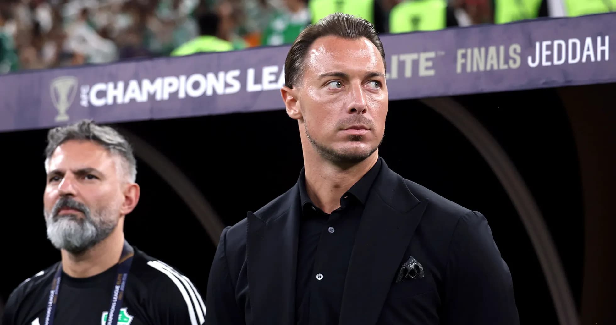 Coaches observing the match at AFC Champions League final