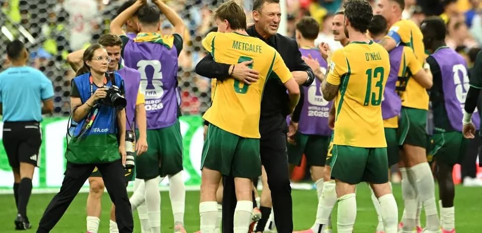 Australia players celebrating after World Cup victory