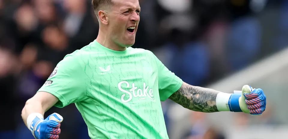 Goalkeeper celebrating during Crystal Palace match