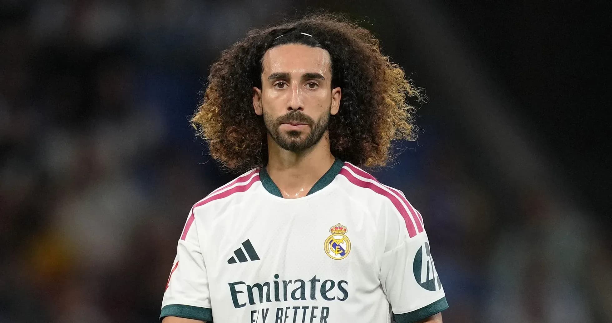 Player in Real Madrid jersey during match