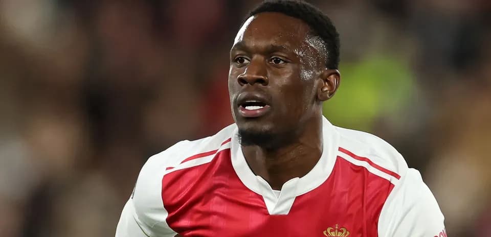 Player in AS Monaco jersey during match action