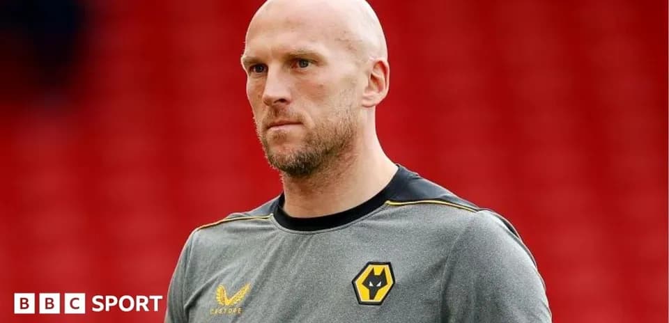 Player in Wolves training kit during warm-up
