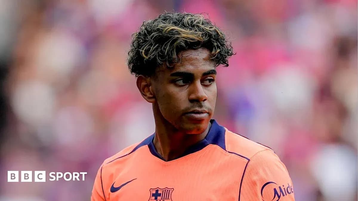 Player in Barcelona jersey during match warm-up