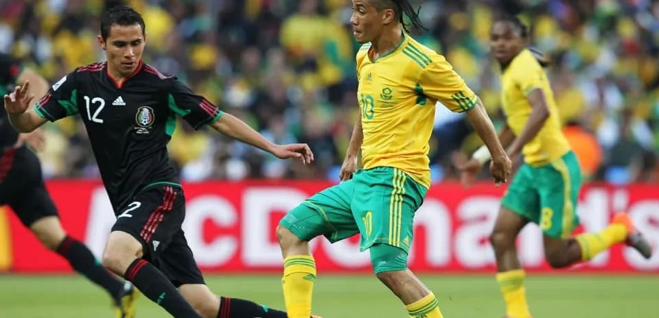 Player dribbling the ball during a match