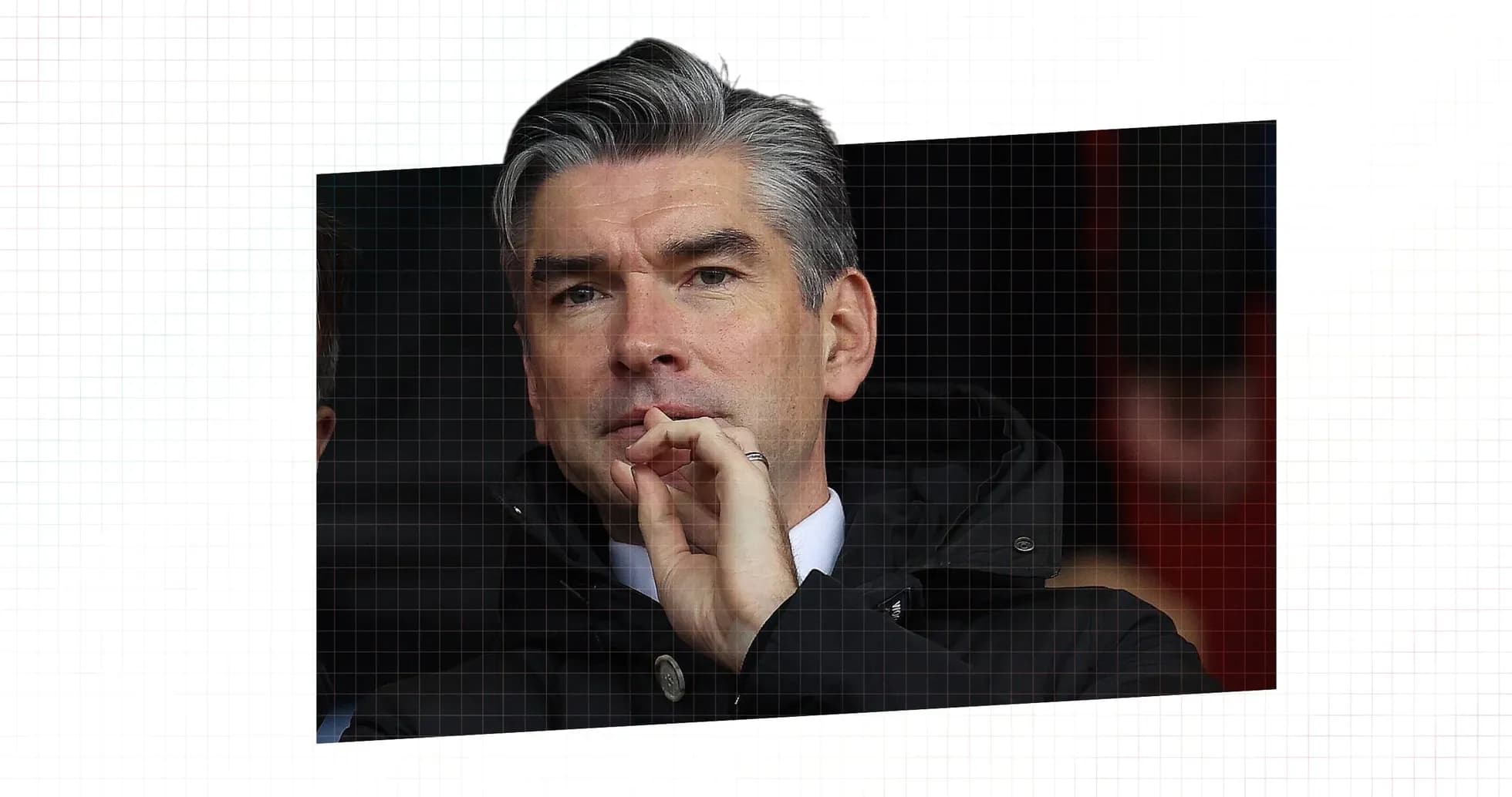 Man observing from the stands during a match