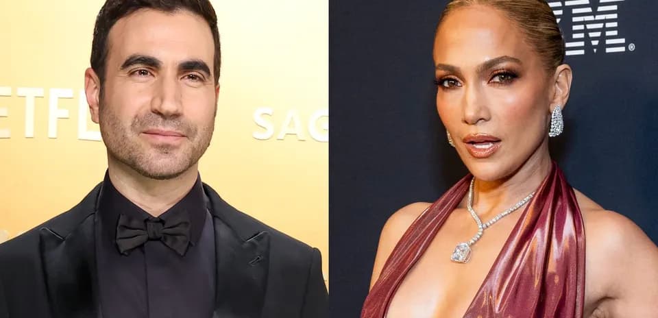 Two celebrities posing at red carpet events