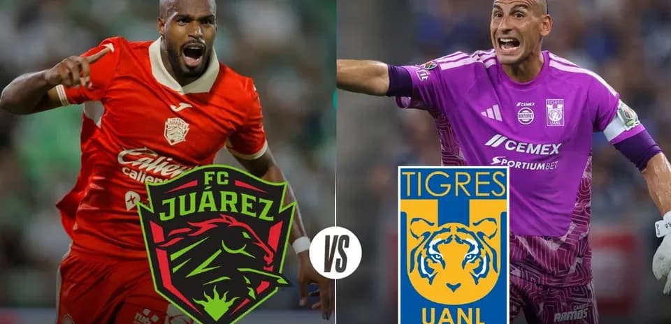 FC Juarez player celebrating against Tigres UANL