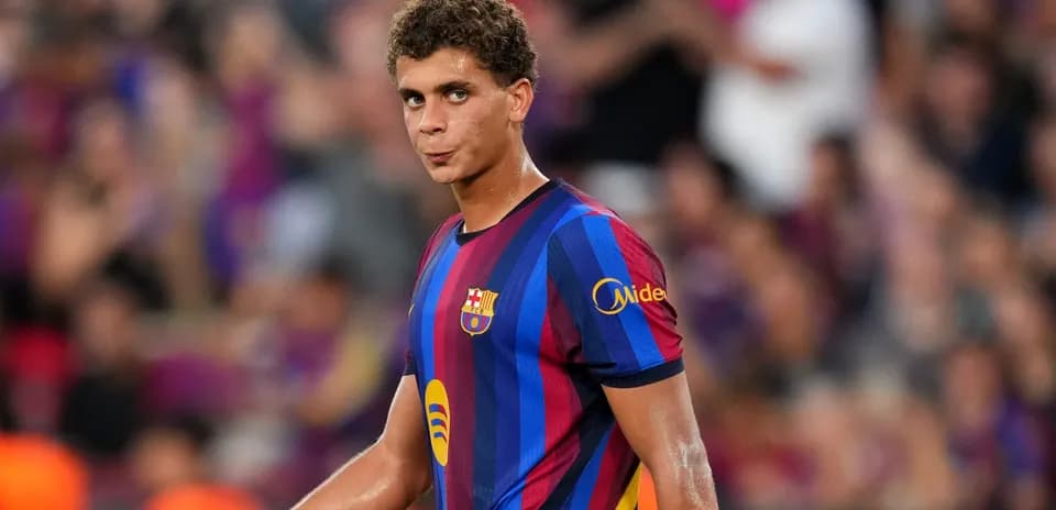 Barcelona player on the pitch during a match