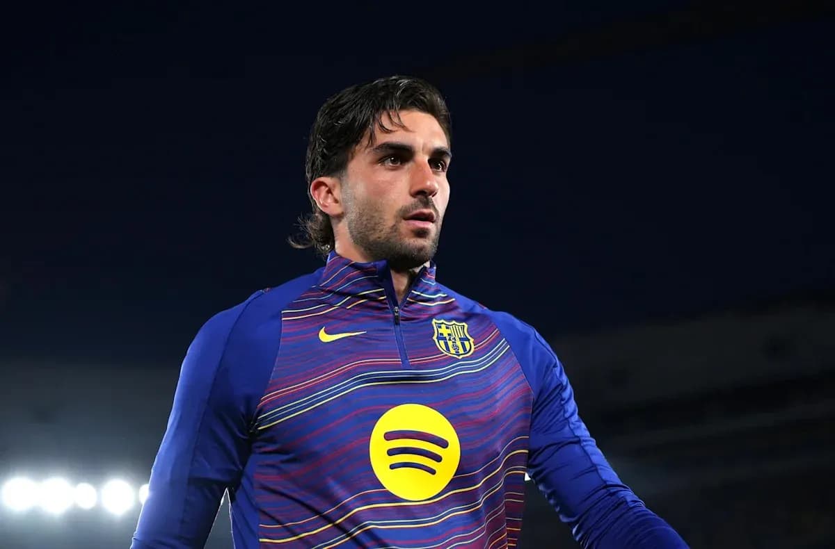 Player in FC Barcelona training kit on the pitch
