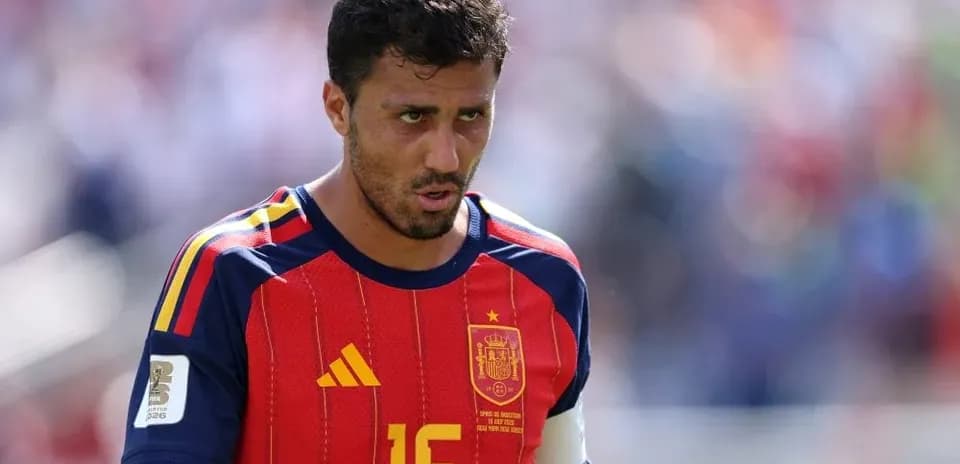 Player in Spain jersey during match on field