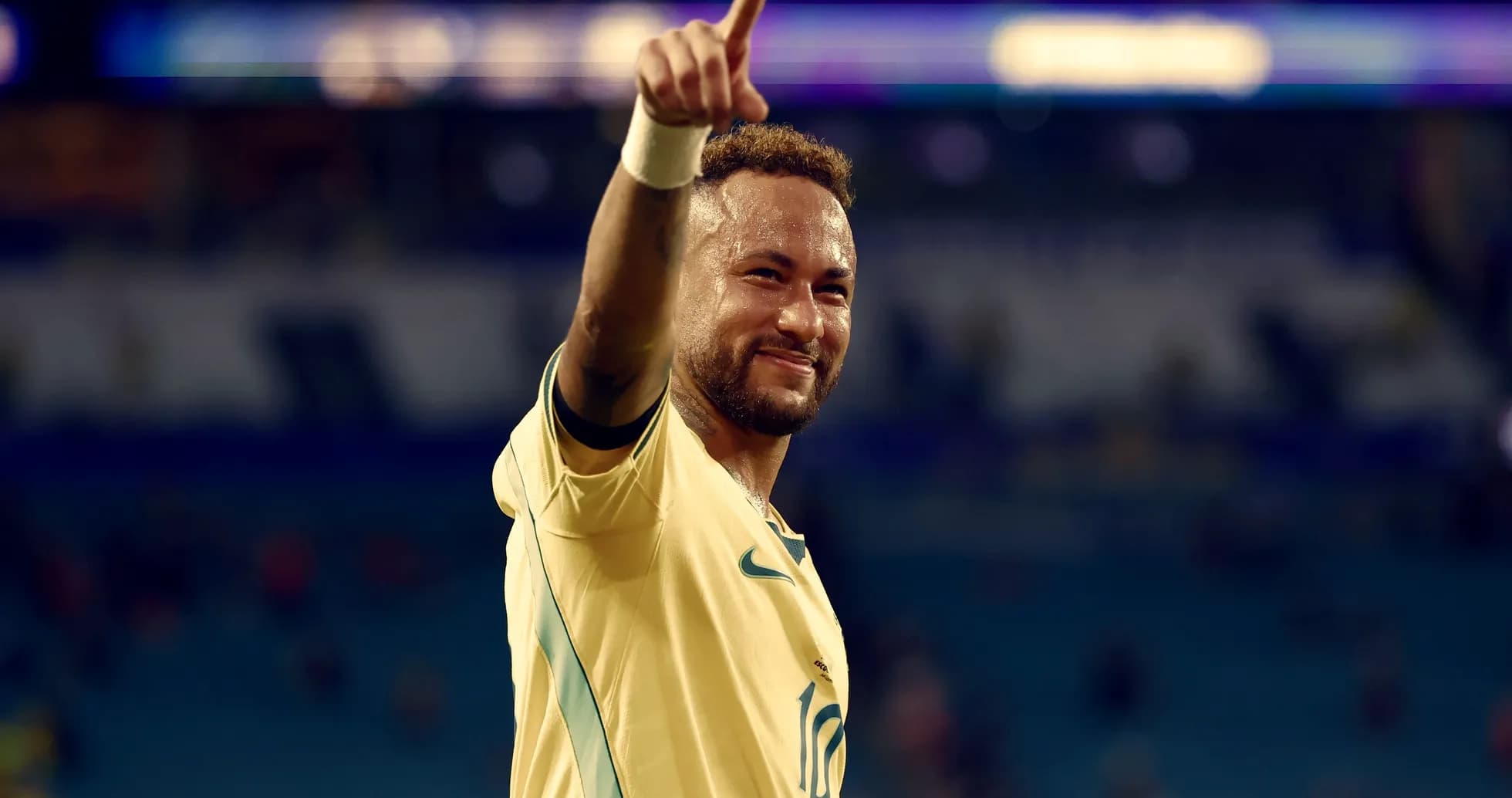Player celebrating with a thumbs-up gesture