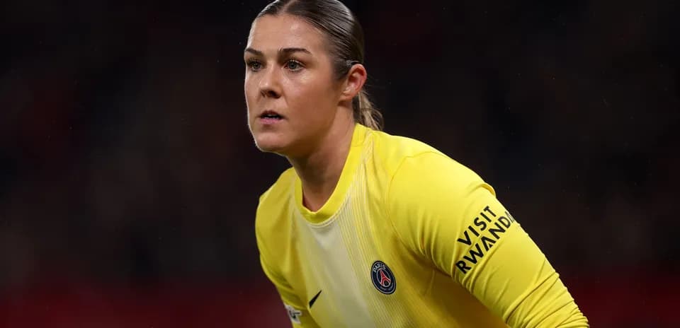 Goalkeeper in yellow uniform during match