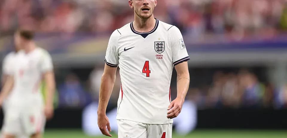 Player wearing England kit during a match
