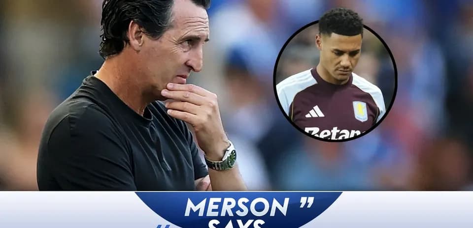 Manager contemplating with player image inset