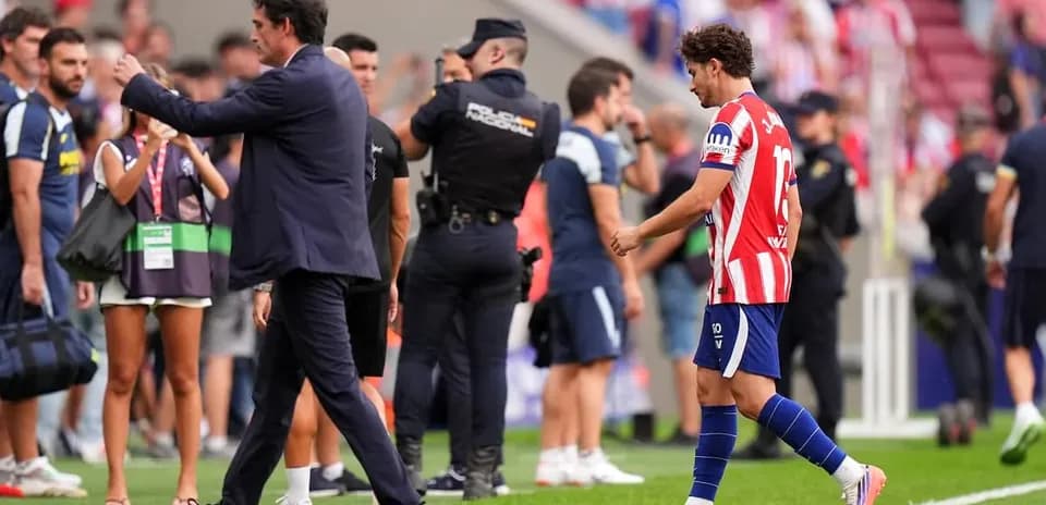Manager interacting with player on the field