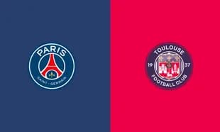 Logos of Paris Saint-Germain and Toulouse FC