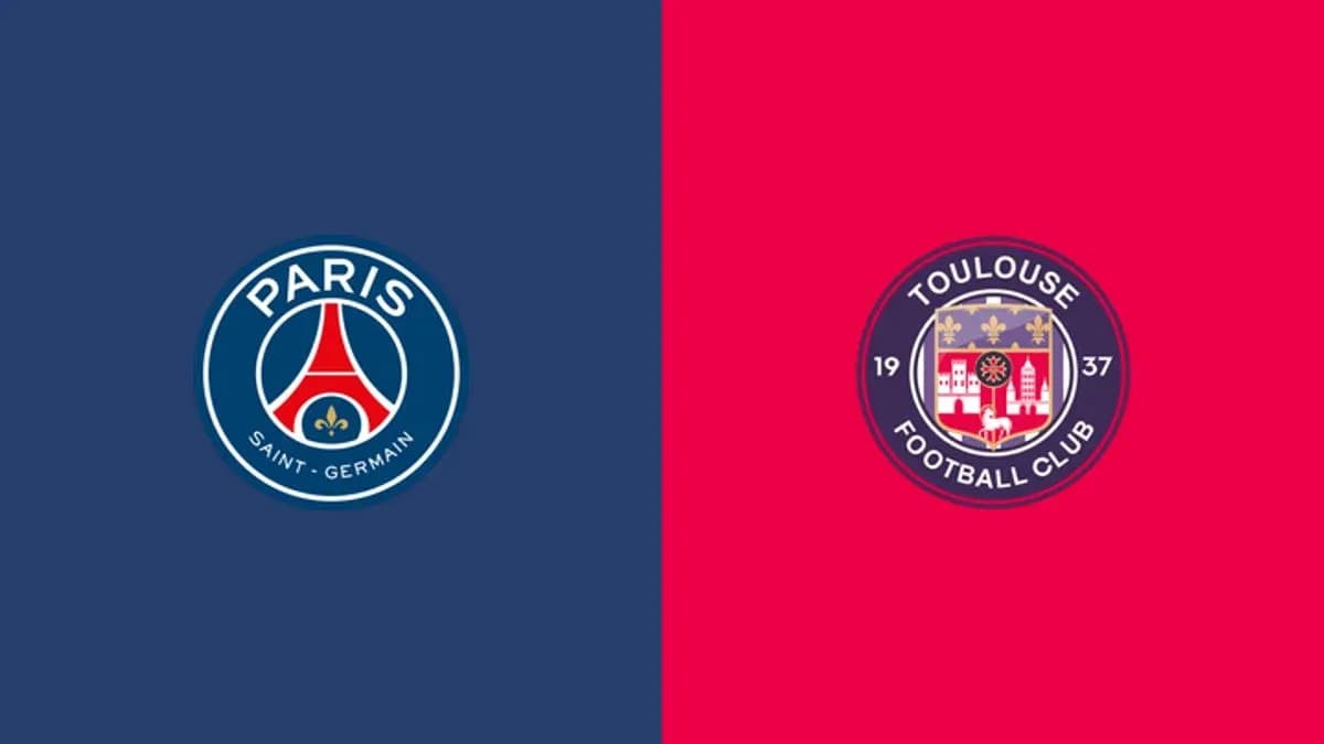 Logos of Paris Saint-Germain and Toulouse FC