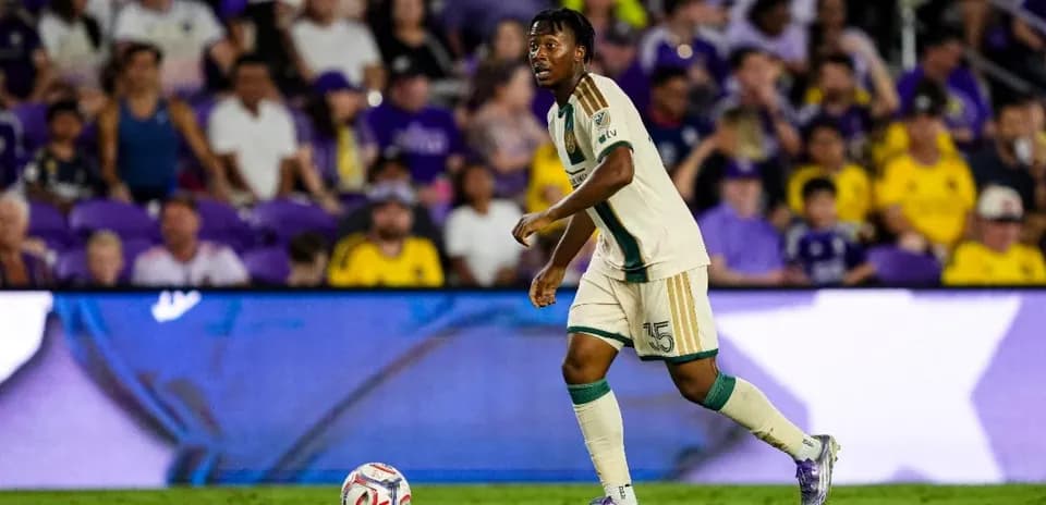 Atlanta United player with ball during match