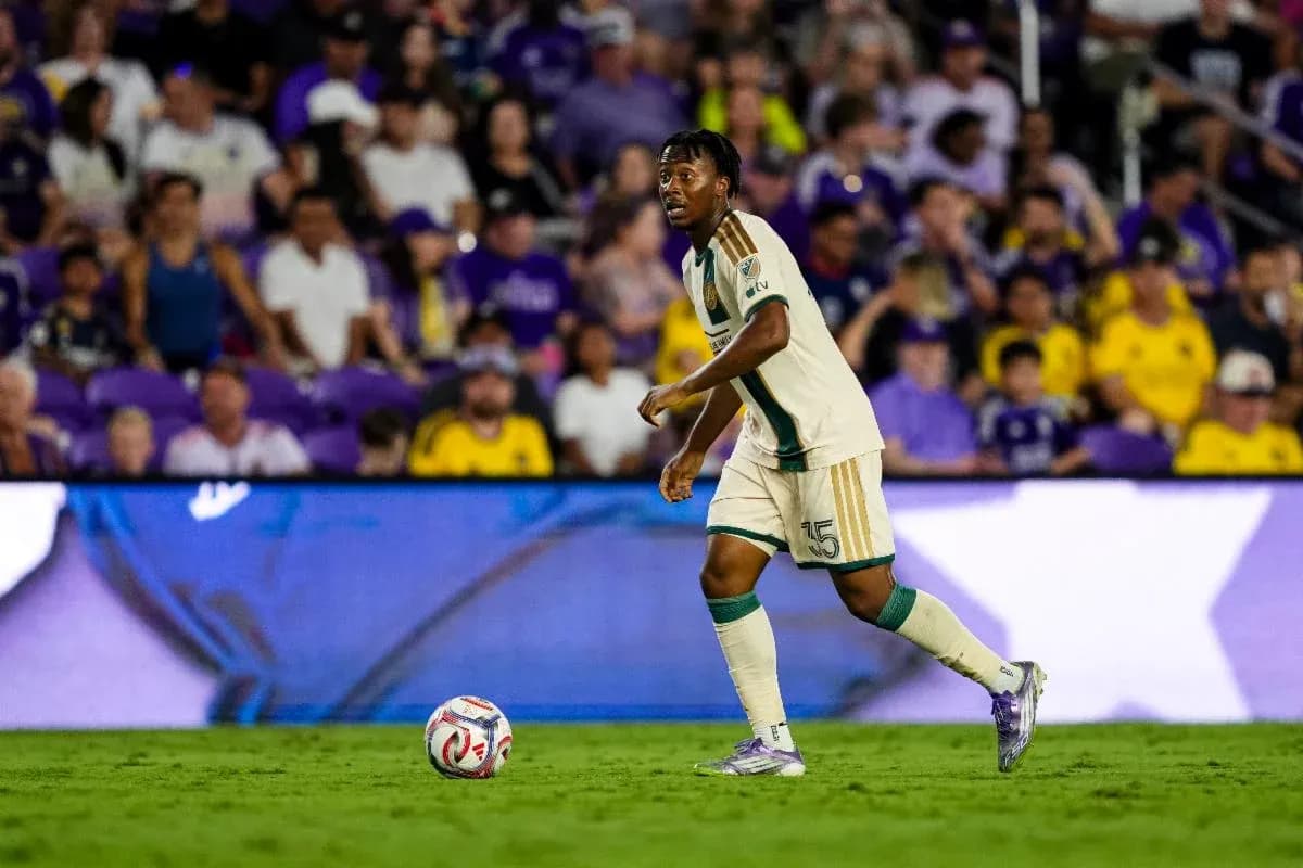 Atlanta United player with ball during match