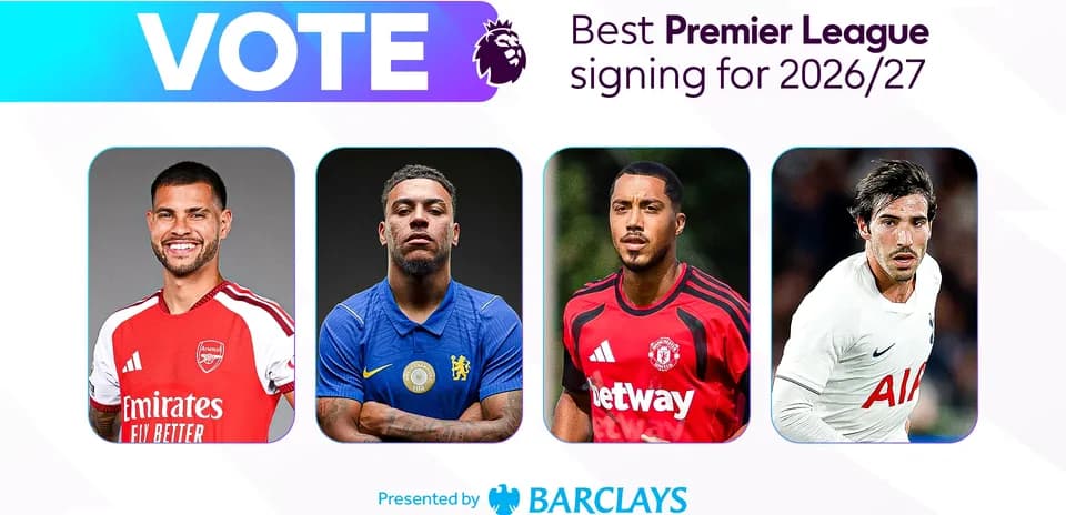 Four players nominated for Premier League signing vote