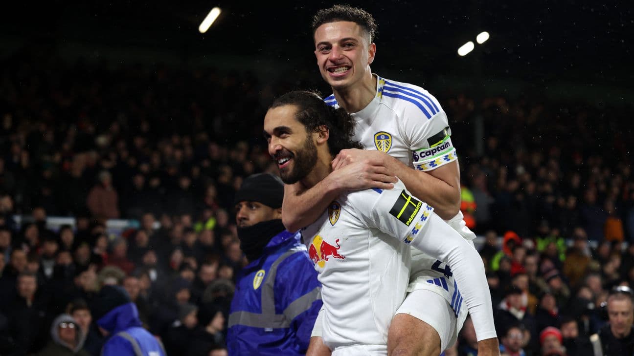 Leeds and Nottingham Forest players in action.