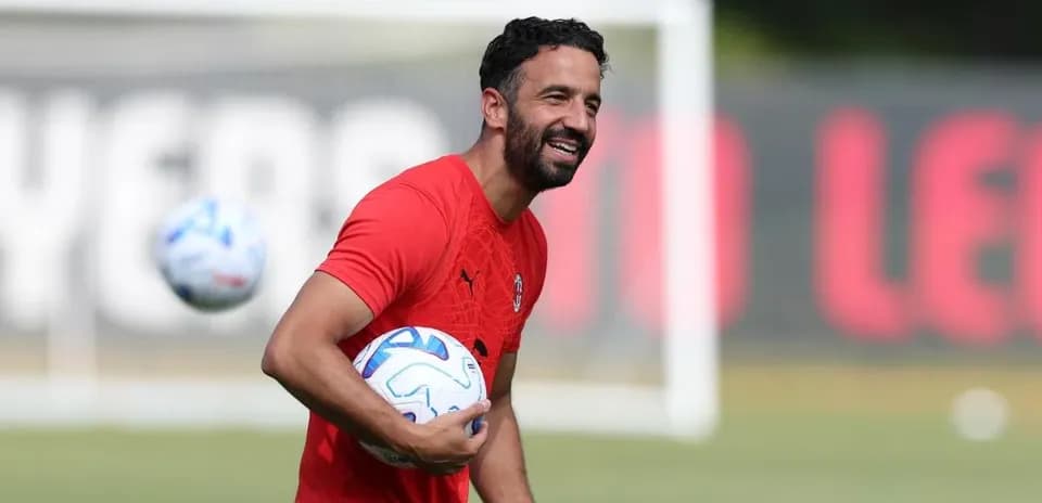 Player juggling a soccer ball during training session