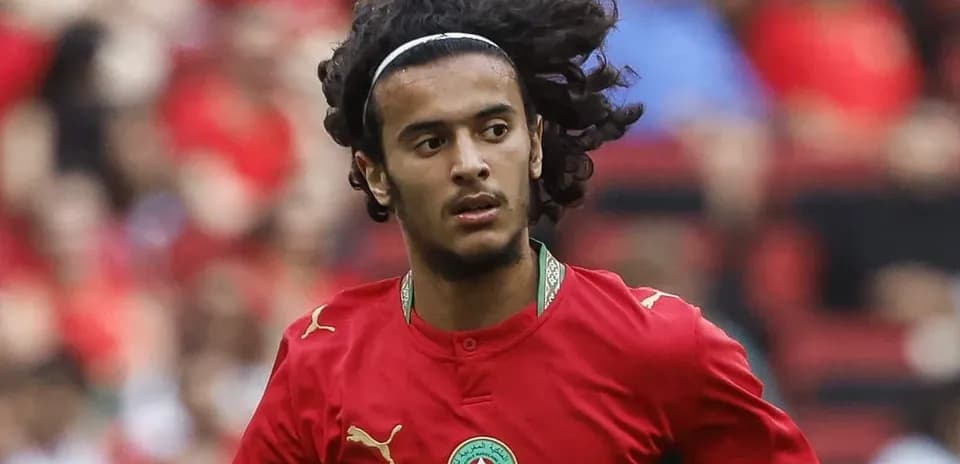 Player wearing Morocco jersey during a match