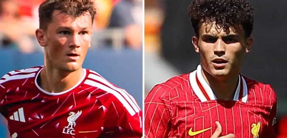 Two Liverpool players in red kits during matches