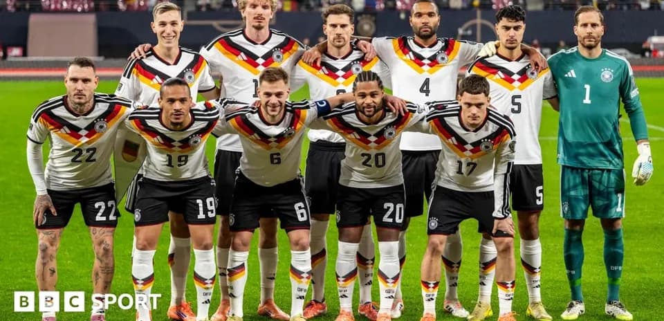 German national football team posing for group photo