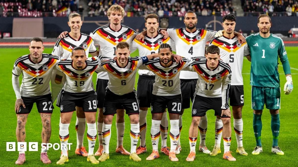 German national football team posing for group photo