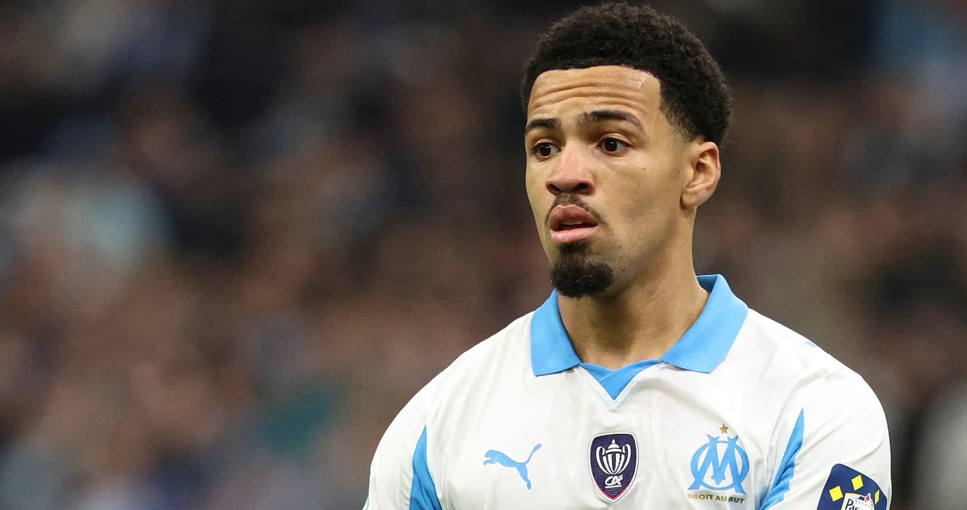 Player in Marseille kit during a match