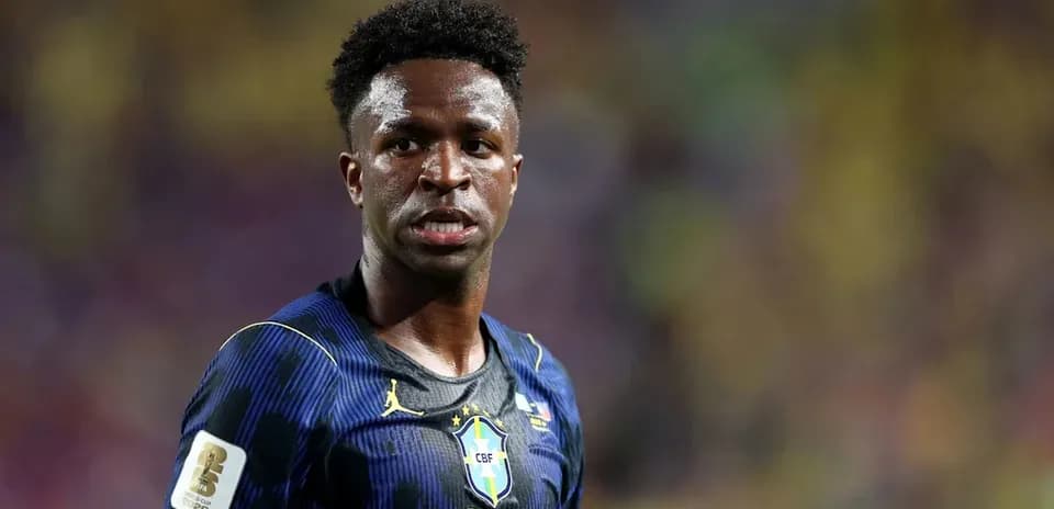 Player wearing Brazil jersey during match