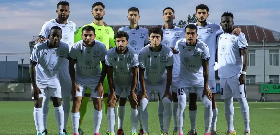 Ararat-Armenia team photo before UEFA match