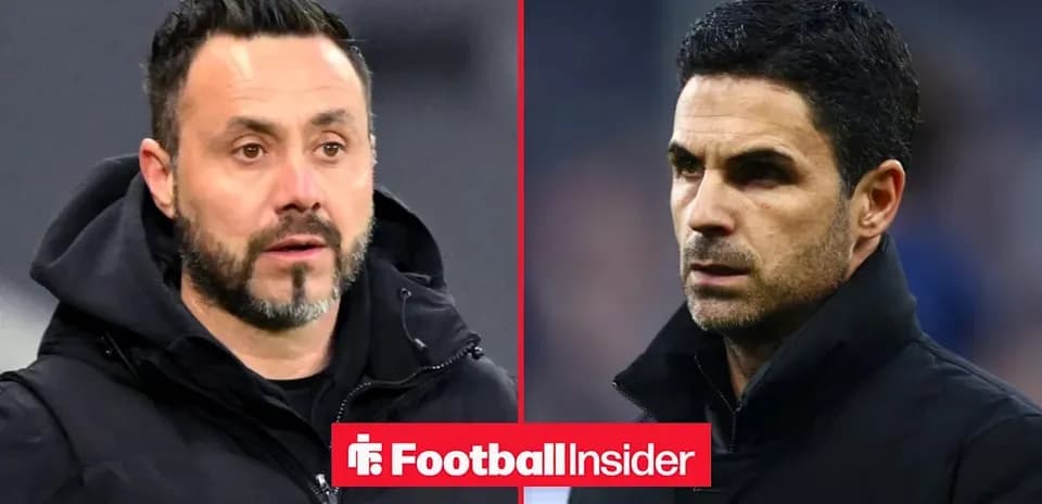 Two football managers in profile during match