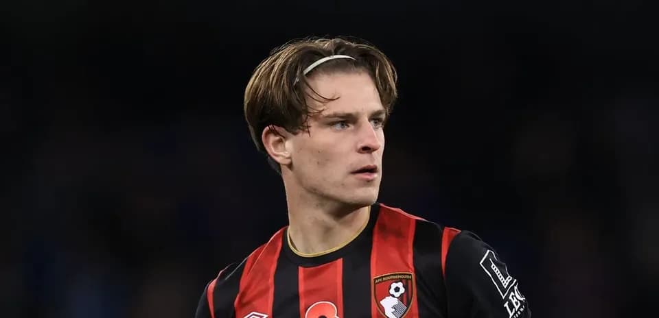 Player in Bournemouth kit during match