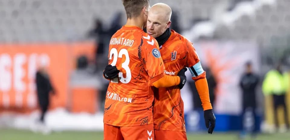 Players celebrating after a match