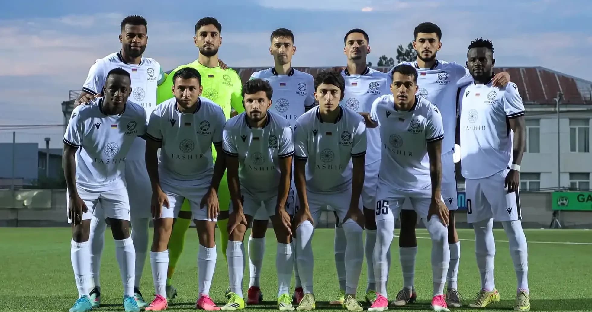 Ararat-Armenia team posing for a photo