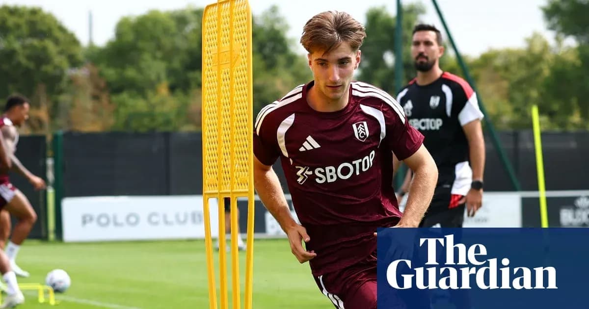 Player training at Fulham FC practice session