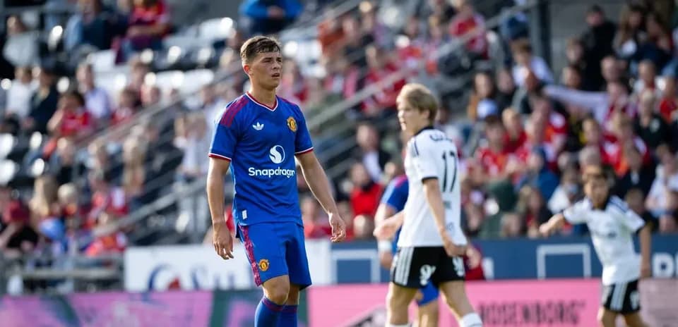 Manchester United player on the field during match