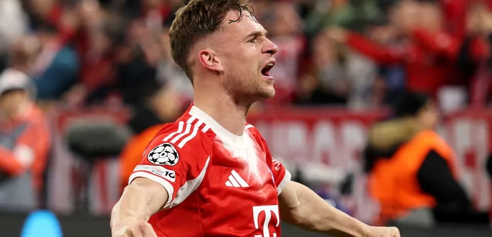 Player celebrating during UEFA Champions League match