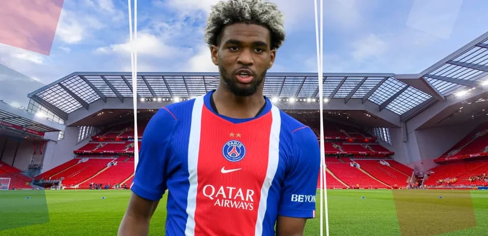 Player in Paris Saint-Germain jersey at stadium