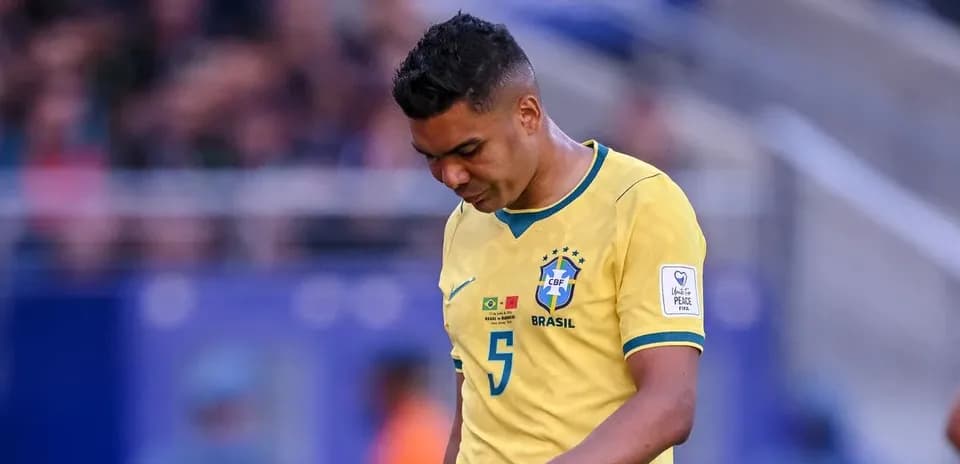 Brazilian player walking off the field during match