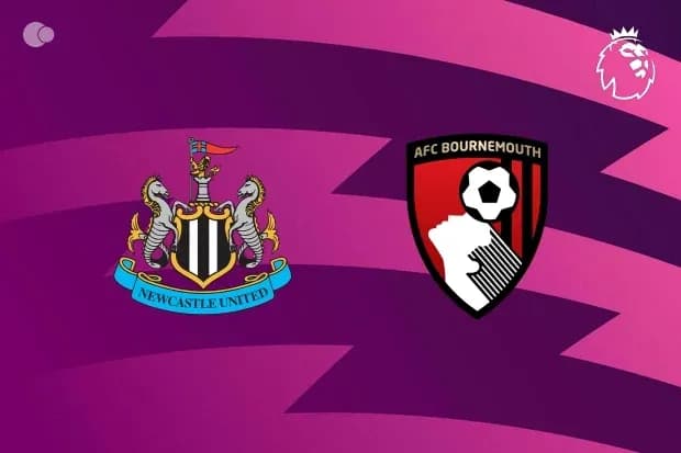 Logos of Newcastle United and AFC Bournemouth