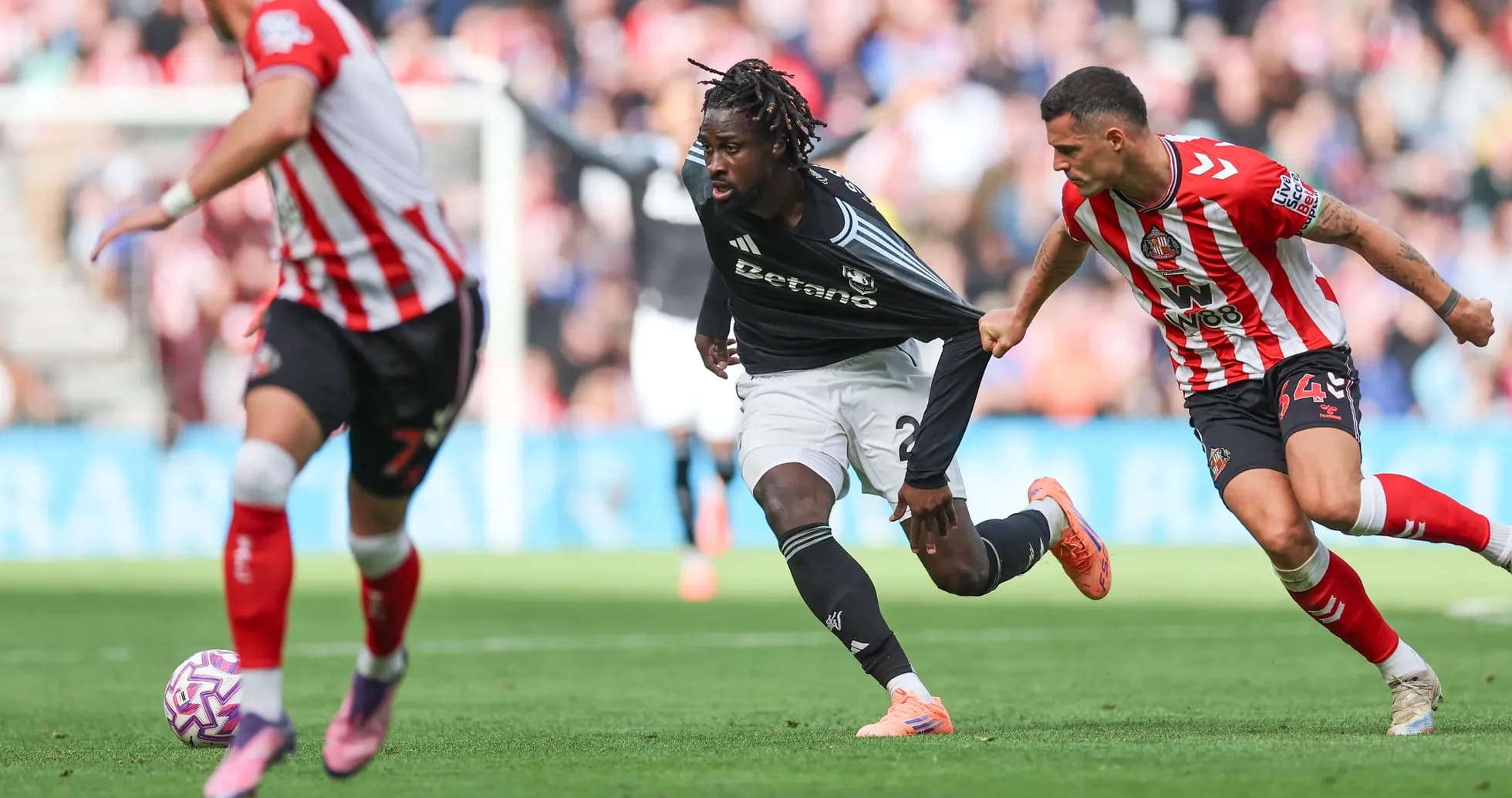 Player running with the ball during match
