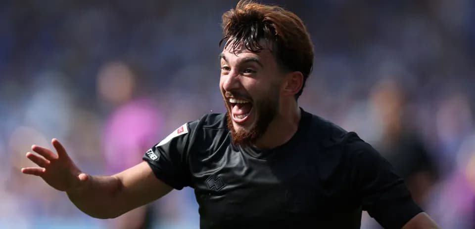 Player celebrating a goal during a match