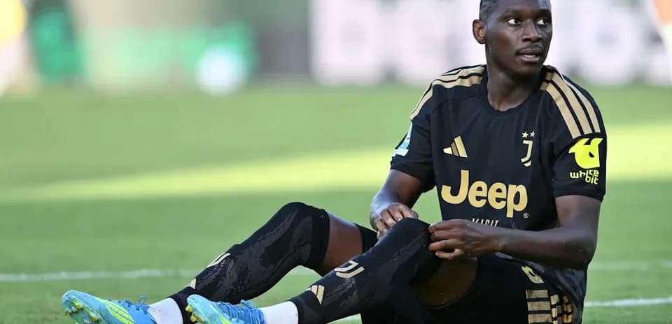 Player sitting on the field during match