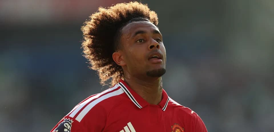 Manchester United player during match action