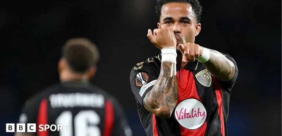 Player celebrating with gesture during match action
