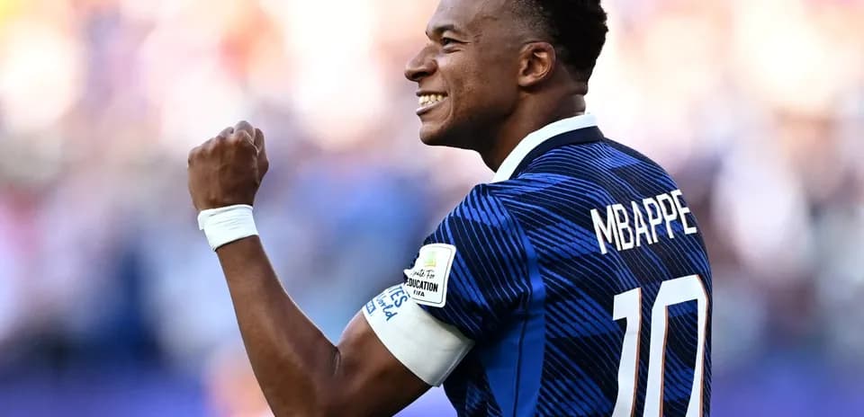 Player celebrating with fist raised during match